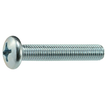 Midwest Fastener 1/4"-28 x 1-1/2 in Phillips Pan Machine Screw, Zinc Plated Steel, 20 PK 34605